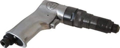 Chicago Pneumatic - 1/4" Bit Holder, 1,800 RPM, Pistol Grip Handle Air Screwdriver - 25 to 44 In/Lb Torque, 1/4 NPT Inlet, 4 CFM - All Tool & Supply