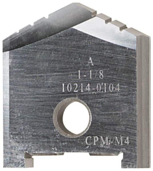 Allied Machine and Engineering - 3-19/32" Diam x 5/8" Thick, Seat Code G, 130° Included Angle Spade Drill Insert - Uncoated Powdered Metal, Powdered Metal, Series G - All Tool & Supply