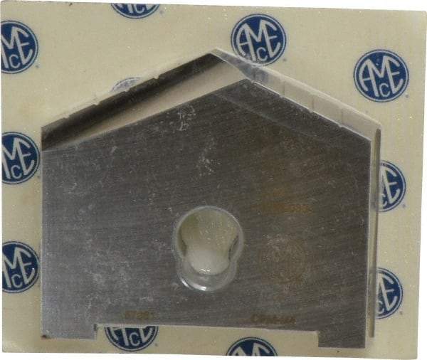 Allied Machine and Engineering - 3-1/8" Diam x 7/16" Thick, Seat Code E, 130° Included Angle Spade Drill Insert - Uncoated Powdered Metal, Powdered Metal, Series E - All Tool & Supply