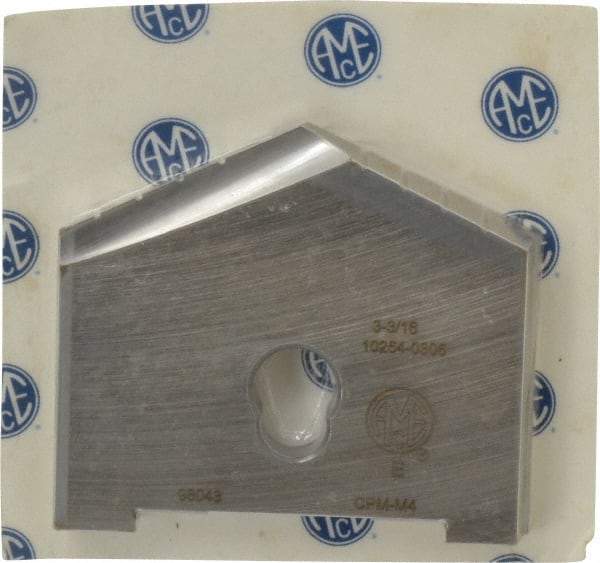 Allied Machine and Engineering - 3-3/16" Diam x 5/16" Thick, Seat Code E, 130° Included Angle Spade Drill Insert - Uncoated Powdered Metal, Powdered Metal, Series E - All Tool & Supply