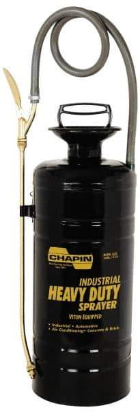 Chapin - 3 Gal Garden Hand Sprayer - Reinforced Hose, Polyethylene Tank, For Industrial Applications - All Tool & Supply