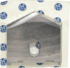 Allied Machine and Engineering - 3-5/8" Diam x 7/16" Thick, Seat Code G, 130° Included Angle Spade Drill Insert - Uncoated Powdered Metal, Powdered Metal, Series G - All Tool & Supply