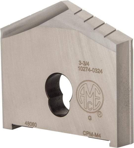 Allied Machine and Engineering - 3-3/4" Diam x 3/8" Thick, Seat Code G, 130° Included Angle Spade Drill Insert - Uncoated Powdered Metal, Powdered Metal, Series G - All Tool & Supply