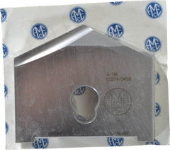 Allied Machine and Engineering - 4-1/4" Diam x 7/16" Thick, Seat Code G, 130° Included Angle Spade Drill Insert - Uncoated Powdered Metal, Powdered Metal, Series G - All Tool & Supply