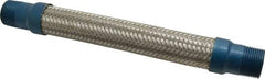 Mason Ind. - 1" Pipe, Braided Stainless Steel Single Arch Hose Pipe Expansion Joint - 12" Long, 580 Max psi, Male NPT - All Tool & Supply