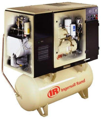 Ingersoll-Rand - 10 hp, 80 Gal Stationary Electric Rotary Screw Air Compressor - Three Phase, 150 Max psi, 34 CFM, 230 Volt - All Tool & Supply