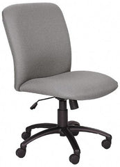 Safco - High Back Chair - 22-1/4" Wide x 20-3/4" Deep, Polyester Seat, Black - All Tool & Supply