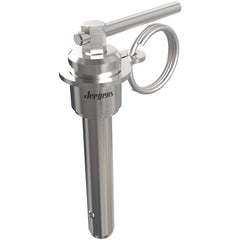 16 mm Pin Diameter, 60 mm Grip Length, Double Acting L-Handle Kwik-Lok Pin, Stainless Steel