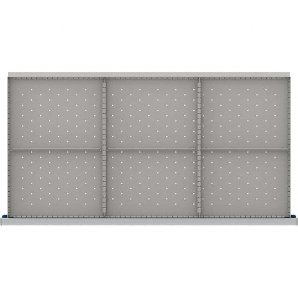 LISTA - 6-Compartment Drawer Divider Layout for 3.15" High Drawers - All Tool & Supply