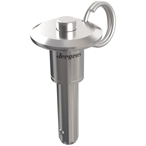 ‎1/2″ Pin Diameter, 1-1/2″ Grip Length, Heavy Duty Button Handle Kwik-Lok Pin, Stainless Steel