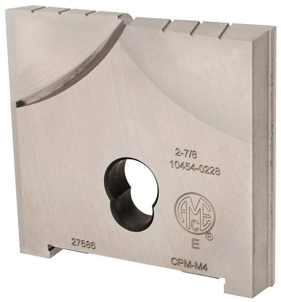 Allied Machine and Engineering - 2-7/8" Diam x 7/16" Thick, Seat Code E, Flat Bottom Spade Drill Insert - Uncoated Powdered Metal, Powdered Metal, Series E - All Tool & Supply