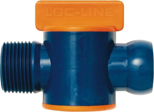 Loc-Line - 3/4" ID Coolant Hose NPT Valve - Male to Female Connection, Acetal Copolymer Body, NPT, Use with Loc-Line Modular Hose Systems - All Tool & Supply