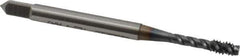 OSG - #10-32 UNF 3 Flute 3B Bottoming Spiral Flute Tap - Vanadium High Speed Steel, TiCN Finish, 2-3/8" OAL, Right Hand Flute, Right Hand Thread, H2, Series 303 - All Tool & Supply