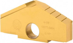 Allied Machine and Engineering - 4-1/8" Diam x 5/16" Thick, Seat Code G, 130° Included Angle Spade Drill Insert - TiN Coated, High Speed Steel, Series G - All Tool & Supply