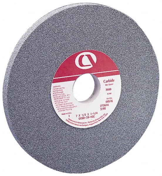 Grier Abrasives - 10" Diam x 3" Hole x 1" Thick, J Hardness, 60 Grit Surface Grinding Wheel - All Tool & Supply