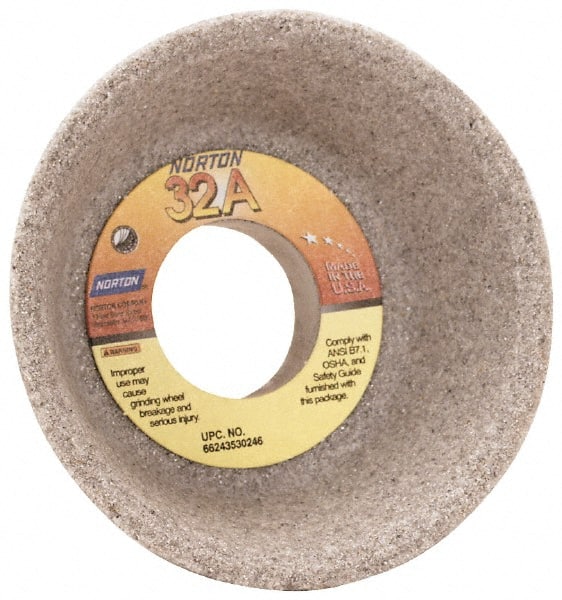 Grier Abrasives - 4 Inch Diameter x 1-1/4 Inch Hole x 1-1/2 Inch Thick, 46 Grit Tool and Cutter Grinding Wheel - All Tool & Supply