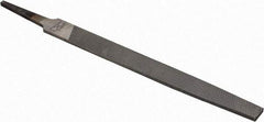 Nicholson - 6" Long, Smooth Cut, Mill American-Pattern File - Single Cut, 7/64" Overall Thickness, Tang - All Tool & Supply