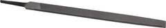 Nicholson - 12" Long, Second Cut, Mill American-Pattern File - Single Cut, 7/32" Overall Thickness, Tang - All Tool & Supply