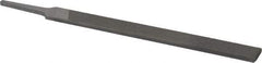 Nicholson - 8" Long, Second Cut, Flat American-Pattern File - Double Cut, 13/64" Overall Thickness, Tang - All Tool & Supply