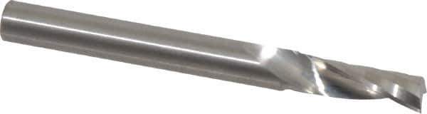 Onsrud - 1/4" Cutting Diam x 3/4" Length of Cut, 1 Flute, Upcut Spiral Router Bit - Uncoated, Right Hand Cut, Solid Carbide, 2-1/2" OAL x 1/4" Shank Diam, Single Edge, 21° Helix Angle - All Tool & Supply