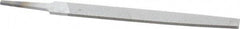 Nicholson - 6" Long, Second Cut, Flat American-Pattern File - Double Cut, 5/32" Overall Thickness, Tang - All Tool & Supply