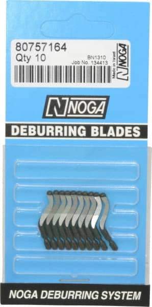 Noga - N1 Right-Handed Cobalt Deburring Swivel Blade - Use on Cross Hole, Hole Edge & Straight Edge Surfaces - All Tool & Supply