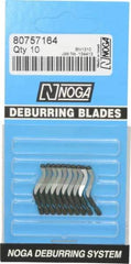 Noga - N1 Right-Handed Cobalt Deburring Swivel Blade - Use on Cross Hole, Hole Edge & Straight Edge Surfaces - All Tool & Supply