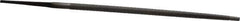 Nicholson - 6" Long, Second Cut, Round American-Pattern File - Single Cut, Tang - All Tool & Supply