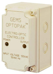 Gems Sensors - 158°F Max, Liquid Level Controller for Electro Optic Switches - Converts TTL Output Signal to an SPDT 5 Amp. Relay Output, SPDT, 5 Amps at 115 VAC Switch Logic - All Tool & Supply