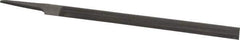 Nicholson - 10" Long, Smooth Cut, Half Round American-Pattern File - Single, Double Cut, 9/32" Overall Thickness, Tang - All Tool & Supply