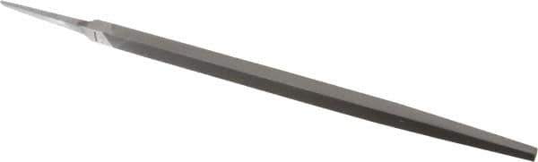 Nicholson - 12" Long, Smooth Cut, Square American-Pattern File - Double Cut, Tang - All Tool & Supply