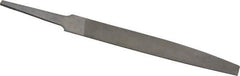 Nicholson - 4" Long, Smooth Cut, Knife American-Pattern File - Double Cut, 7/64" Overall Thickness, Tang - All Tool & Supply