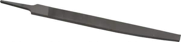 Nicholson - 8" Long, Smooth Cut, Knife American-Pattern File - Double Cut, 3/16" Overall Thickness, Tang - All Tool & Supply