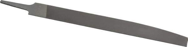 Nicholson - 10" Long, Smooth Cut, Knife American-Pattern File - Double Cut, 1/4" Overall Thickness, Tang - All Tool & Supply