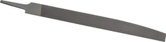 Nicholson - 10" Long, Smooth Cut, Knife American-Pattern File - Double Cut, 1/4" Overall Thickness, Tang - All Tool & Supply