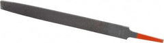 Simonds File - 8" Long, Bastard Cut, Flat American-Pattern File - Double Cut, 7/32" Overall Thickness, Tang - All Tool & Supply