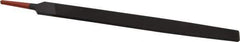 Simonds File - 12" Long, Smooth Cut, Flat American-Pattern File - Double Cut, 9/32" Overall Thickness, Tang - All Tool & Supply