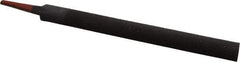 Simonds File - 8" Long, Smooth Cut, Half Round American-Pattern File - Double Cut, 7/32" Overall Thickness, Tang - All Tool & Supply