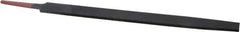 Simonds File - 10" Long, Smooth Cut, Mill American-Pattern File - Single Cut, 11/64" Overall Thickness, Tang - All Tool & Supply