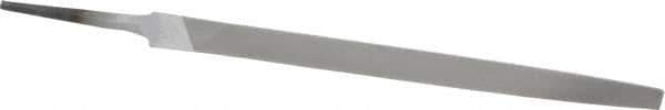 Nicholson - 8" Long, Smooth Cut, Triangle American-Pattern File - Double Cut, Tang - All Tool & Supply