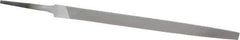 Nicholson - 8" Long, Smooth Cut, Triangle American-Pattern File - Double Cut, Tang - All Tool & Supply