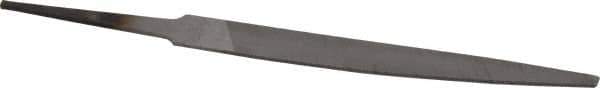 Nicholson - 4" Long, Smooth Cut, Warding American-Pattern File - Double Cut, 3/64" Overall Thickness, Tang - All Tool & Supply