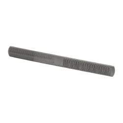 Nicholson - 8" Long x 7/8" Wide x 9/32" Thick Flat Half Round Rasp - Bastard Cut - All Tool & Supply