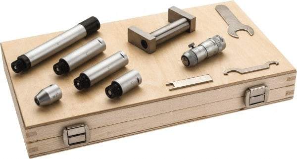 SPI - 2 to 12 Inch Range, Carbide Mechanical Inside Tubular Micrometer - 0.001 Inch Graduation, 0.0001 Inch Accuracy - All Tool & Supply