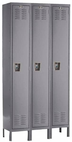 Hallowell - 3 Door, 1 Tier, Ready-Built Wardrobe & Box Lockers - All Tool & Supply