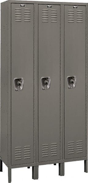 Hallowell - 3 Door, 1 Tier, Ready-Built Wardrobe & Box Lockers - All Tool & Supply