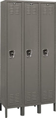 Hallowell - 3 Door, 1 Tier, Ready-Built Wardrobe & Box Lockers - All Tool & Supply