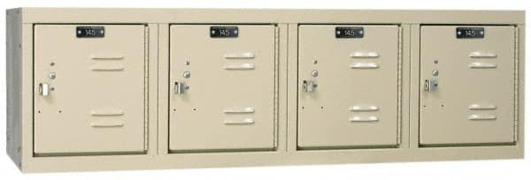 Hallowell - 4 Door, 4 Horizontal Tier, Premium Box Lockers - All Tool & Supply