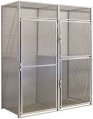 Hallowell - 48" Wide x 90" High, Locker Back Panel for Bulk Storage Lockers - All Tool & Supply