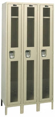 Hallowell - 3 Door, 1 Tier, Safety-View Wardrobe Lockers - All Tool & Supply